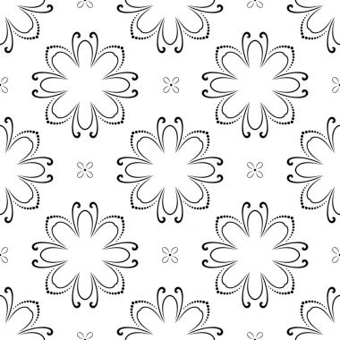 Çiçeksiz Kusursuz Vektör Deseni