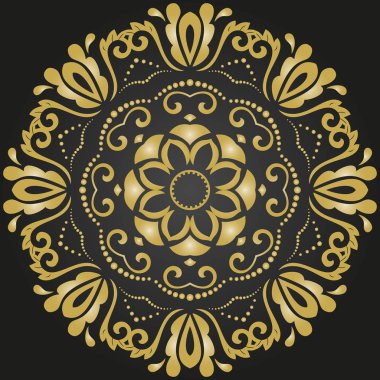 Doğulu Soyut Vektör Deseni