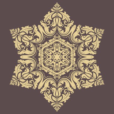 Klasik Biçimli Zarif Vektör Süslemesi