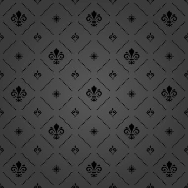 Royal Lily ile sorunsuz vektör desen