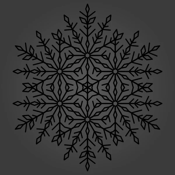 Bastante Vector copo de nieve redondo — Archivo Imágenes Vectoriales