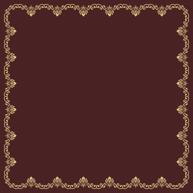 Çiçek Vektörü İnce Çerçeve