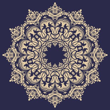 Klasik Biçimli Zarif Vektör Süslemesi