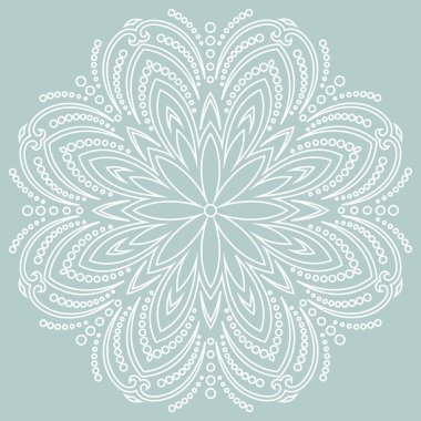 Güzel Vektör Yuvarlak Kar Tanesi