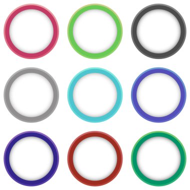 Vektör Renkli Sancaklar Kümesi