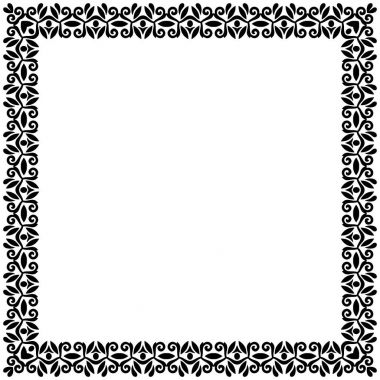 Çiçek Vektörü İnce Çerçeve