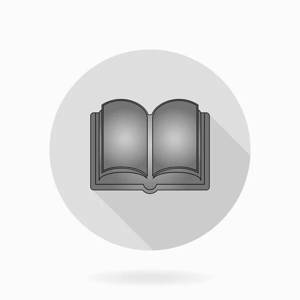 Fijne Vector platte pictogram met boek — Stockvector