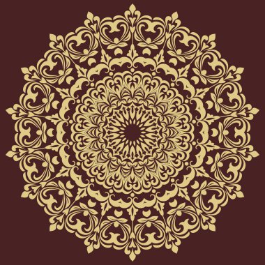 Doğulu Soyut Vektör Deseni