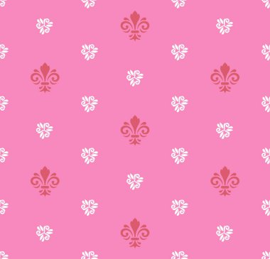 Royal Lily ile sorunsuz vektör desen