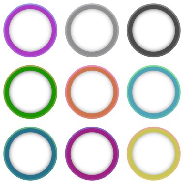 Vektör Renkli Sancaklar Kümesi