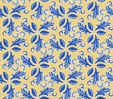 Çiçeksiz Kusursuz Vektör Deseni