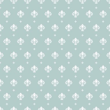 Royal Lily ile sorunsuz vektör desen