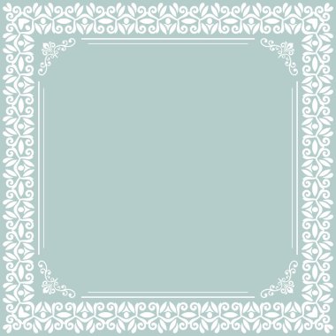 Çiçek Vektörü İnce Çerçeve