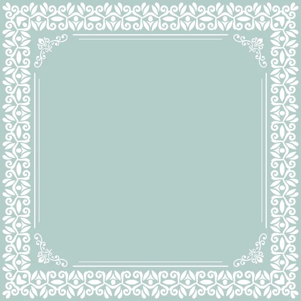 Floral Vector quadro fino —  Vetores de Stock