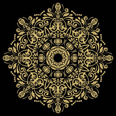 Doğulu Soyut Vektör Deseni