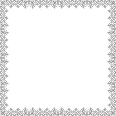 Çiçek Vektörü İnce Çerçeve