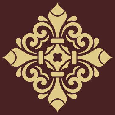 Doğulu Soyut Vektör Deseni