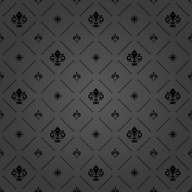 Royal Lily ile sorunsuz vektör desen