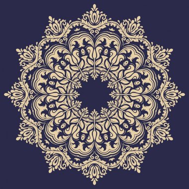 Doğulu Soyut Vektör Deseni