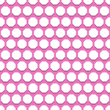 Sekizgenli Kusursuz Soyut Vektör Deseni