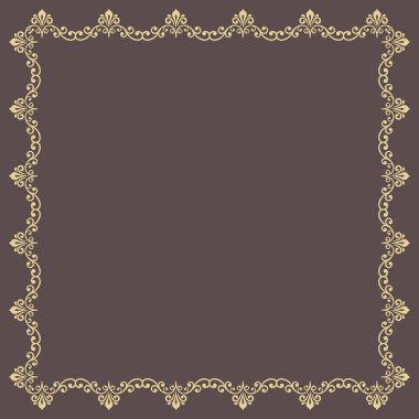 Çiçek Vektörü İnce Çerçeve