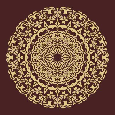 Doğulu Soyut Vektör Deseni