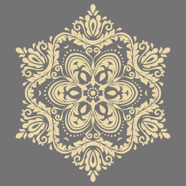 Klasik Biçimli Zarif Vektör Süslemesi