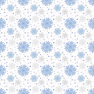 Kar taneleri ile sorunsuz vektör arka plan