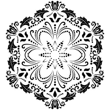 Klasik Biçimli Zarif Vektör Süslemesi