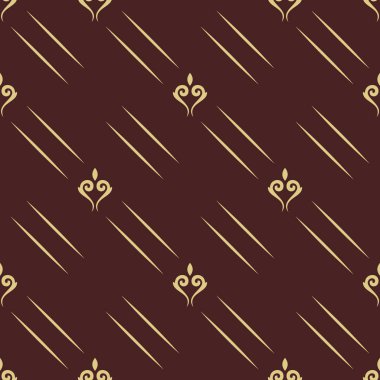 Altın elemanları ile sorunsuz vektör desen