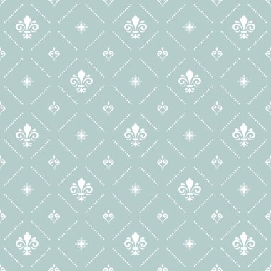 Royal Lily ile sorunsuz vektör desen