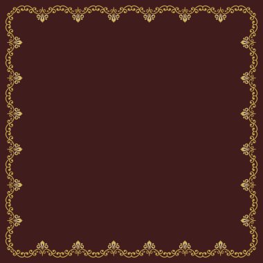 Çiçek Vektörü İnce Çerçeve