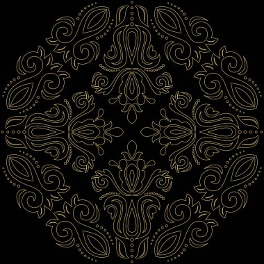 Klasik Biçimli Zarif Vektör Süslemesi