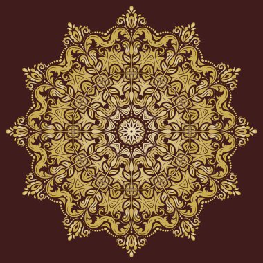 Doğulu Soyut Vektör Deseni