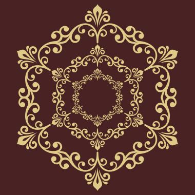 Klasik Biçimli Zarif Vektör Süslemesi
