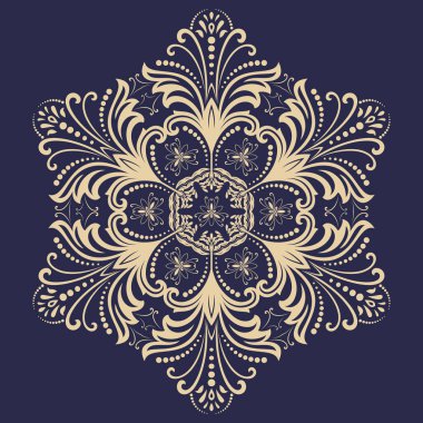 Klasik Biçimli Zarif Vektör Süslemesi