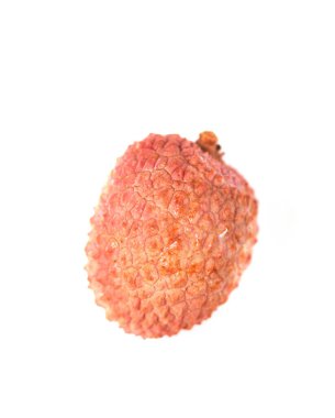 Beyaz arka planda lychee lychee