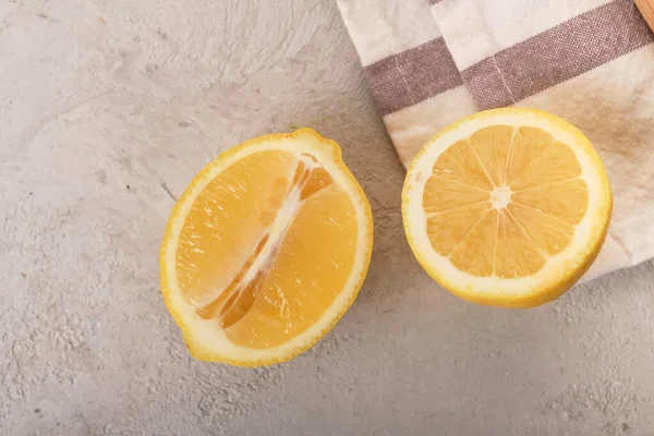 lemons, lemon cut into background