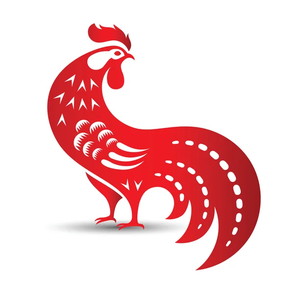 중국 닭 벡터 — 스톡 벡터