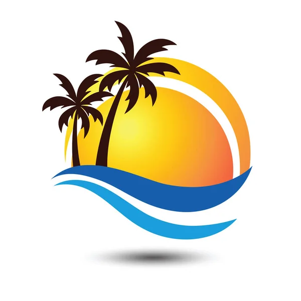 Verano logo vector — Vector de stock