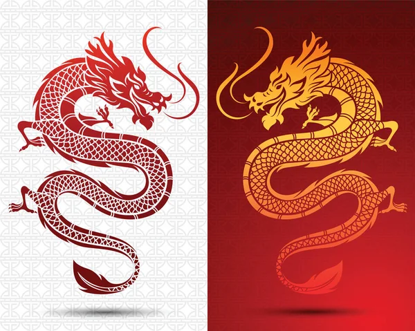 hinese ejderha vektör