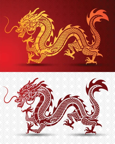 Vetor dragão chinês —  Vetores de Stock