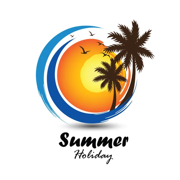 Sommerlogovektor — Stockvektor