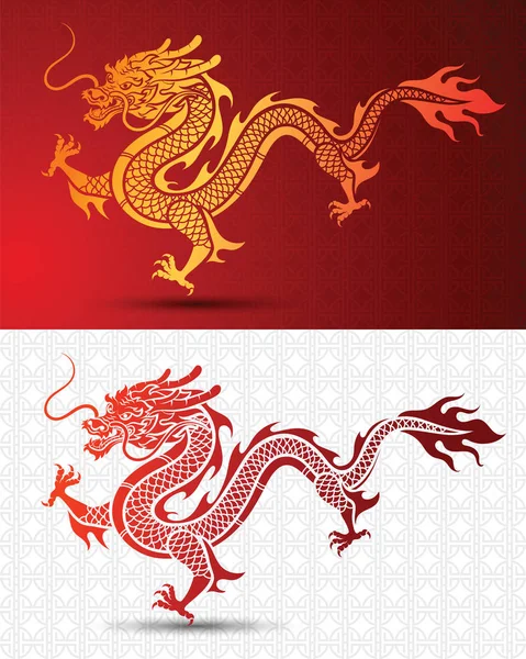 Çince ejderha vektör
