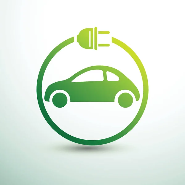 Elektrikli otomobil vektör — Stok Vektör