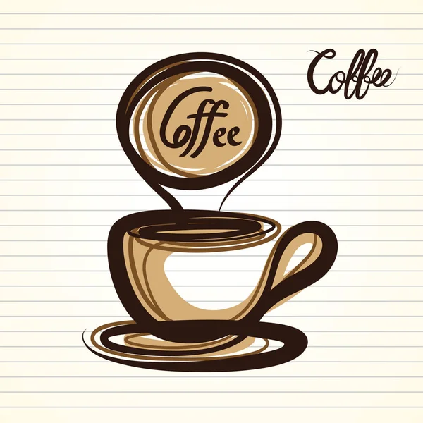 Вектор чашку кави — стоковий вектор