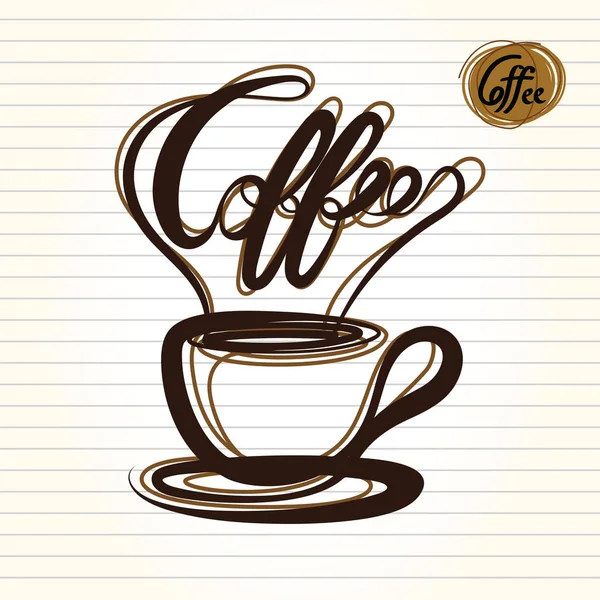 Koffiecup Vector — Stockvector