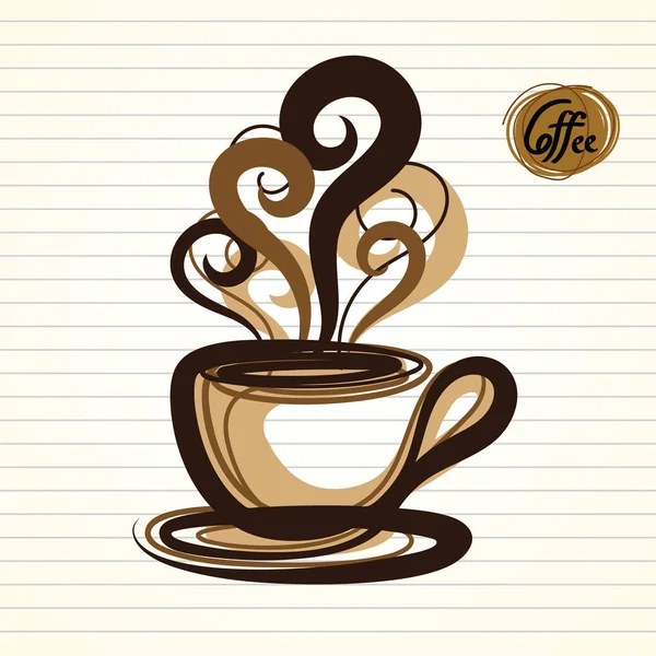 Vettore della tazza di caffè — Vettoriale Stock