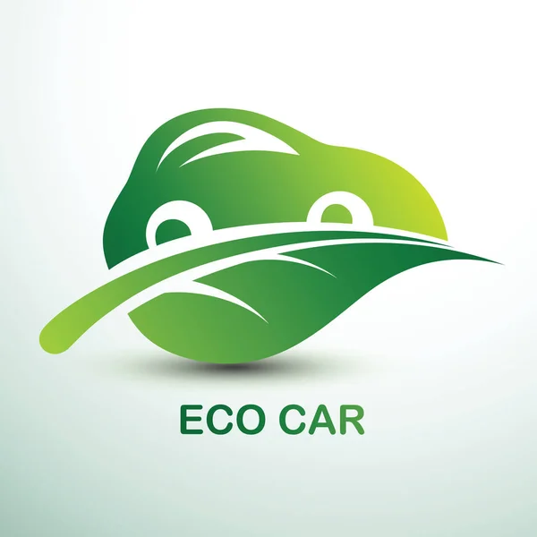 Eco coche vector — Vector de stock