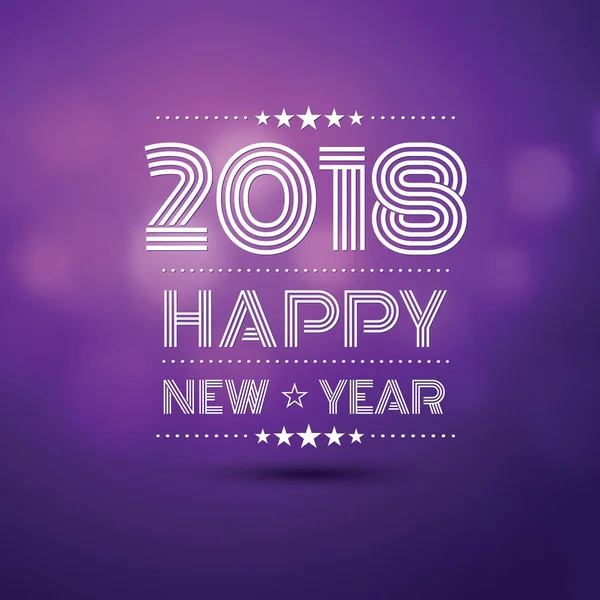 Happy new year 2018 — Stock Vector